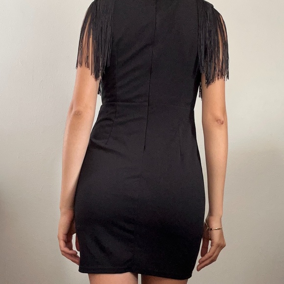 Black Ruffle Dress Small - Picture 4 of 4